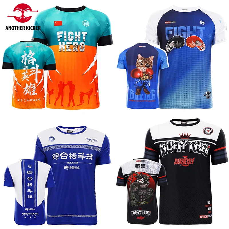 Muay Thai Shirt Men Women Boxing T Shirt Quick Dry Breathable Kickboxing Tee Shirts Mixed Martial Arts MMA Rash Guard Fight Wear
Muay Thai Shirt Men Women Boxing T Shirt Quick Dry Breathable Kickboxing Tee Shirts Mixed Martial Arts MMA Rash Guard Fight Wear