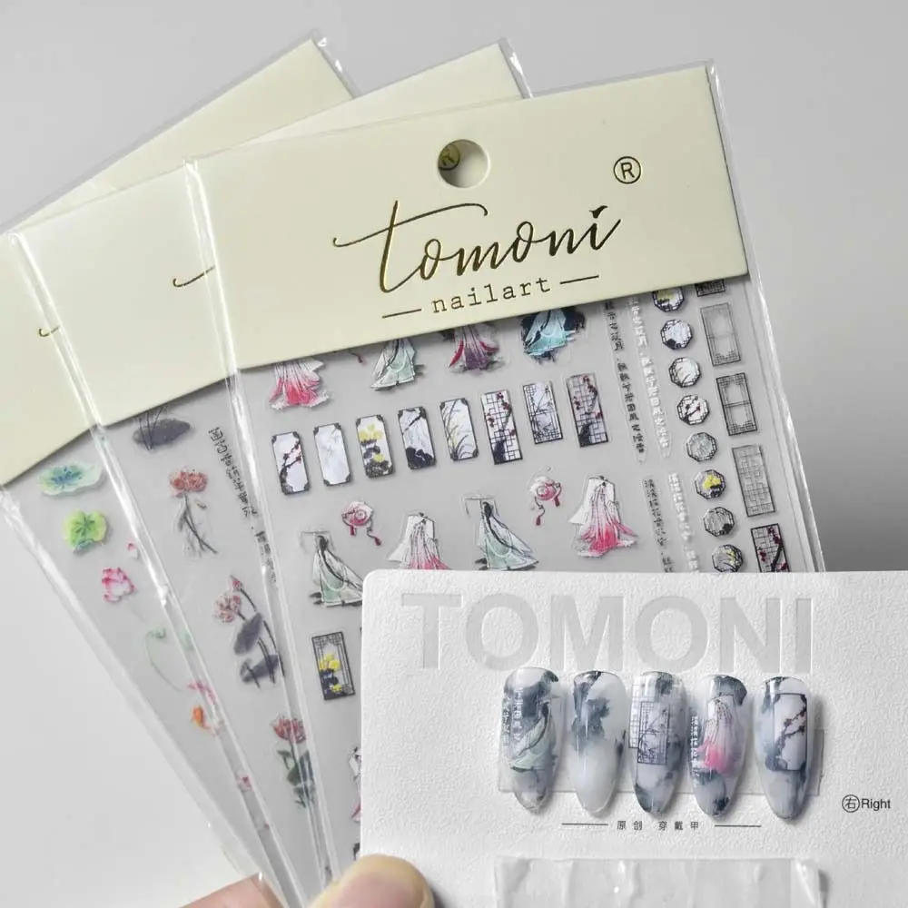 5D Chinese Style Classical Henna Sticker Lotus Nail Henna Decals Leaf Embossed Slider Kanji Letter Appliqué Nail Accessories
5D Chinese Style Classical Henna Sticker Lotus Nail Henna Decals Leaf Embossed Slider Kanji Letter Appliqué Nail Accessories