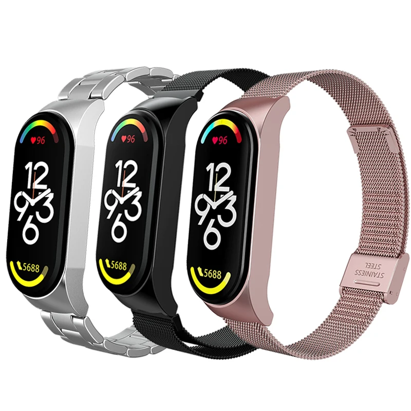 Strap For Xiaomi Mi Band 7 Smart Band Metal Stainless Steel Wrist Band Accessories For Xiaomi mi band 7 Magnetic loop Bracelet
Strap For Xiaomi Mi Band 7 Smart Band Metal Stainless Steel Wrist Band Accessories For Xiaomi mi band 7 Magnetic loop Bracelet