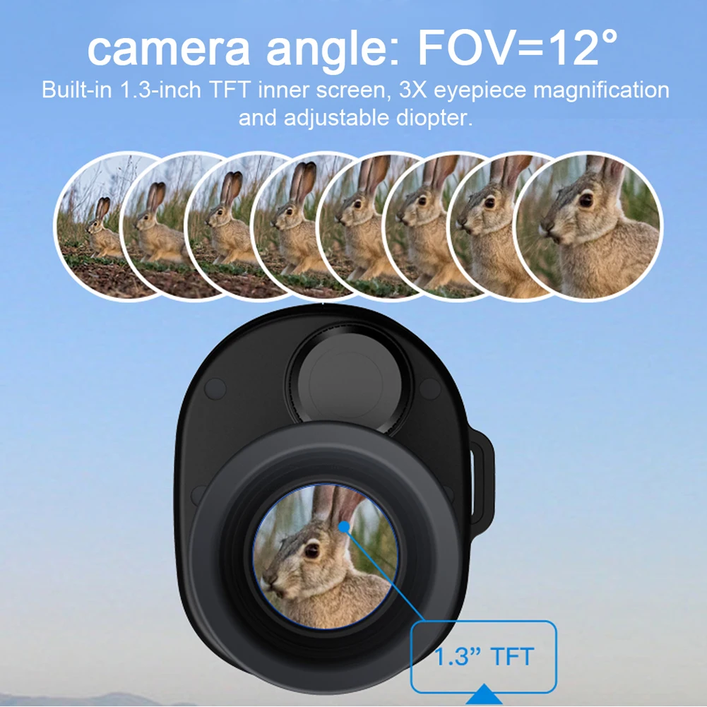New 1080P Day Night Use Monocular Night-Vision Device 250~300M Full Black Viewing 1.3 Inch TFT Screen 7 Level Night Watching
New 1080P Day Night Use Monocular Night-Vision Device 250~300M Full Black Viewing 1.3 Inch TFT Screen 7 Level Night Watching