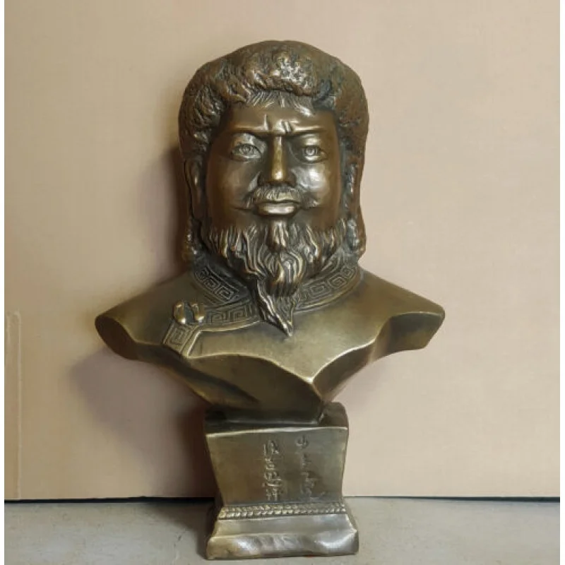 Сборная медная резная статуя монгольской пустыни героя генгиса Хана ручной работы
Сборная медная резная статуя монгольской пустыни героя генгиса Хана ручной работы