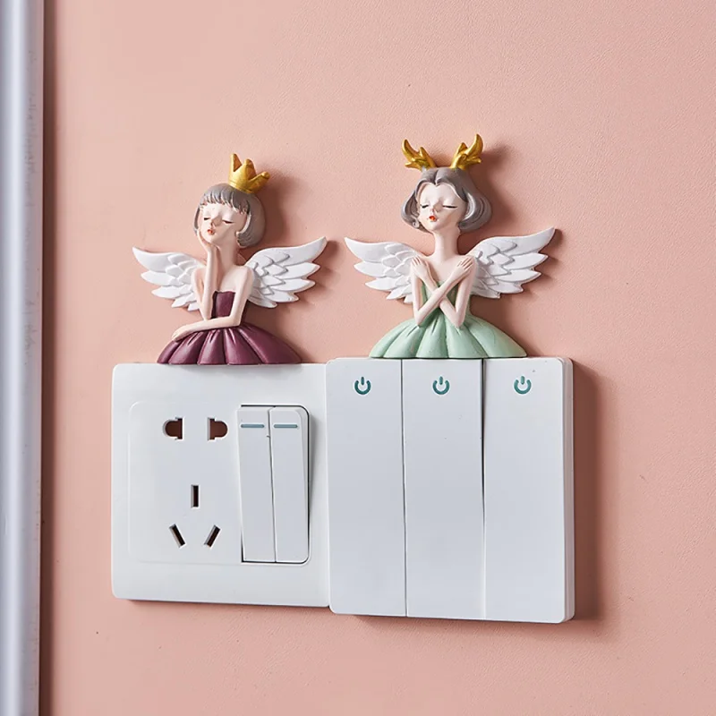 Creative Wall Decoration Accessories Angel Girl Switch Stickers Modern Girl Room Wall Stickers Ins Style Home Decor Kawaii Gift
Creative Wall Decoration Accessories Angel Girl Switch Stickers Modern Girl Room Wall Stickers Ins Style Home Decor Kawaii Gift