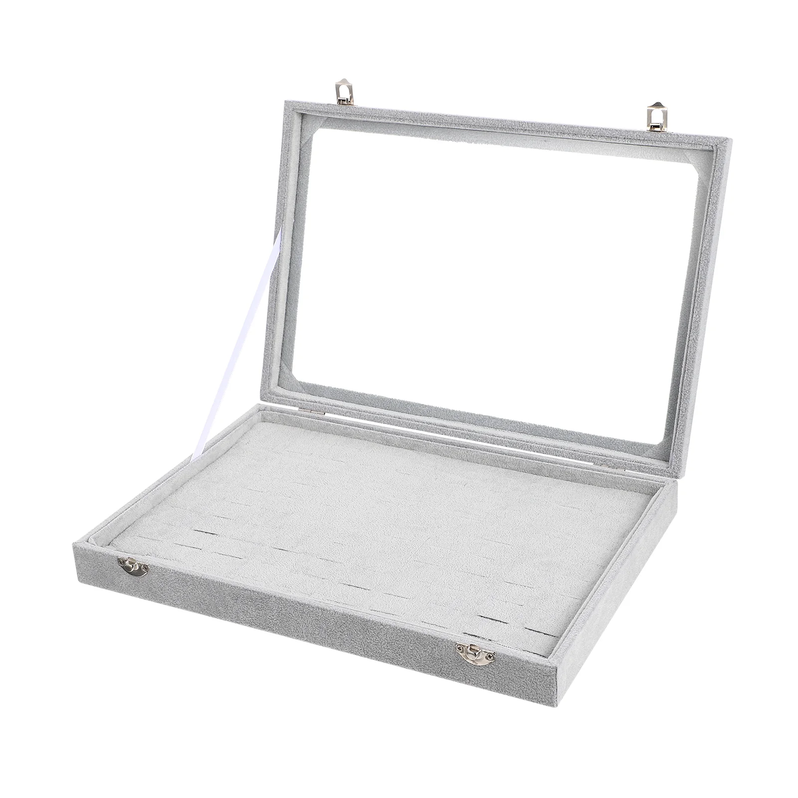 Jewelry Ring Display Case with Clear Lid 100 Slots Ring Box Storage Organizer Store
Jewelry Ring Display Case with Clear Lid 100 Slots Ring Box Storage Organizer Store