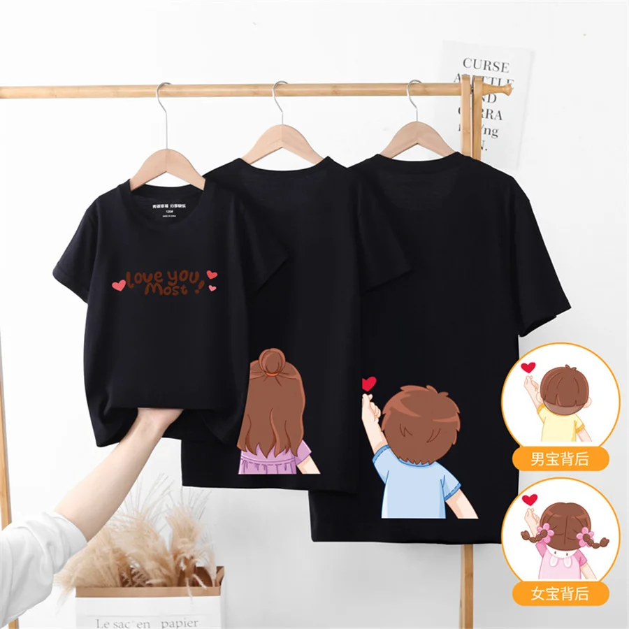 Tshirt Kids Girls Boys Clothes Print Cotton Casual Clothes 2022 New Summer Clothing Family Matching Outfits
Tshirt Kids Girls Boys Clothes Print Cotton Casual Clothes 2022 New Summer Clothing Family Matching Outfits