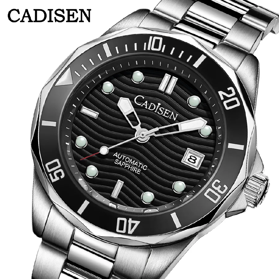 CADISEN Men Mechanical Wristwatch Luxury Ceramic Bezel Sapphire 10ATM Waterproof MIYOTA 8215 Automatic Watch Relogio Masculino 
CADISEN Men Mechanical Wristwatch Luxury Ceramic Bezel Sapphire 10ATM Waterproof MIYOTA 8215 Automatic Watch Relogio Masculino