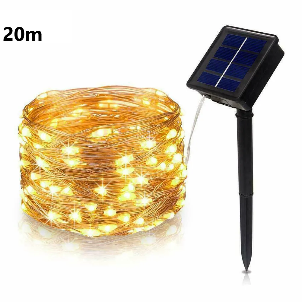 100LED Solar Lighting Strings Waterproof Fairy Outdoor Lantern Star Decorative Copper Wire Lights 10Meter Auto Sensor Beads
100LED Solar Lighting Strings Waterproof Fairy Outdoor Lantern Star Decorative Copper Wire Lights 10Meter Auto Sensor Beads