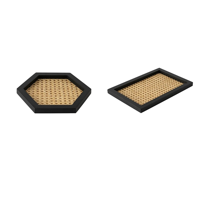 2Pcs Rattan Tray,Hexagonal and Rectangular Handwoven Basket,Dining Kitchen Serving Tray for Coffee,Breakfast,Food,Fruits
2Pcs Rattan Tray,Hexagonal and Rectangular Handwoven Basket,Dining Kitchen Serving Tray for Coffee,Breakfast,Food,Fruits