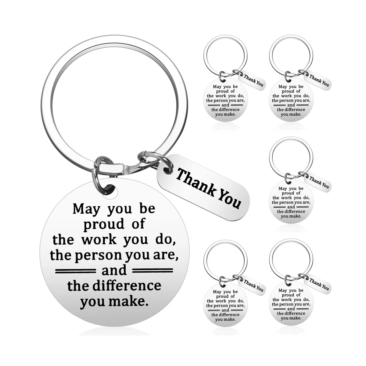 6PCS Thank You Gifts Keychain for Women Men Appreciation Keychain Gifts for Coworker May You Be Proud of Keychain
6PCS Thank You Gifts Keychain for Women Men Appreciation Keychain Gifts for Coworker May You Be Proud of Keychain