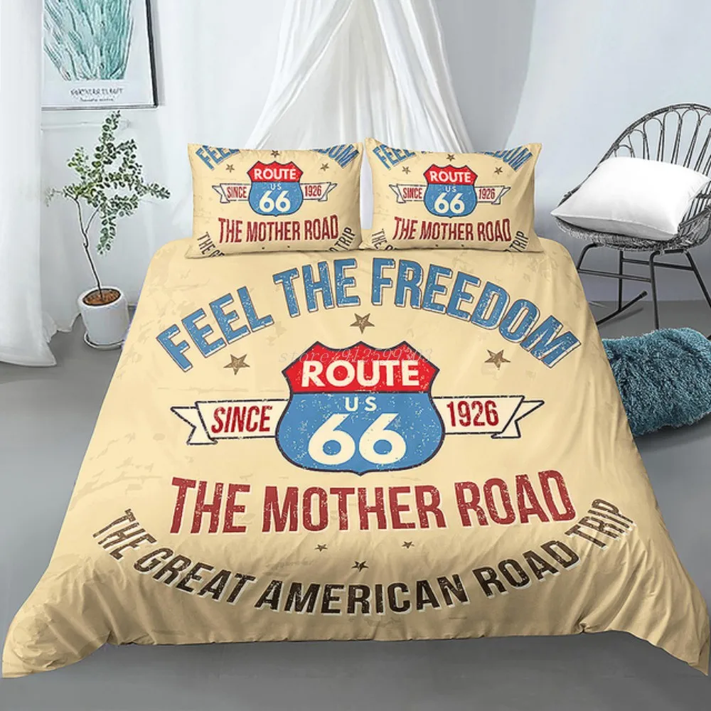 American Route 66 Bedding Set Duvet Cover With Pillowcase Comforter Cover Quilt Cover 2/3pcs US Twin Queen King Size for Kids
American Route 66 Bedding Set Duvet Cover With Pillowcase Comforter Cover Quilt Cover 2/3pcs US Twin Queen King Size for Kids