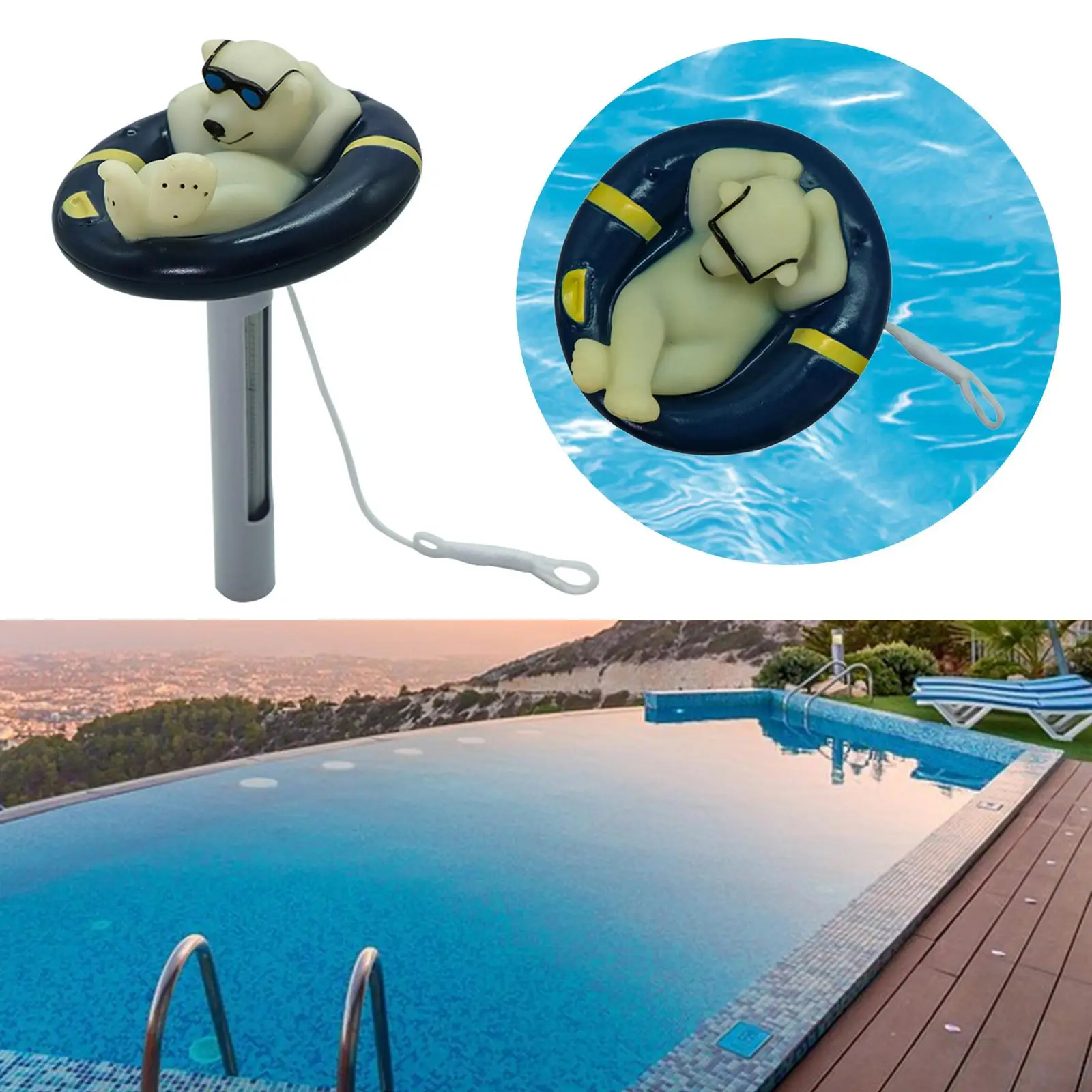 Swimming Pool Thermometer Temperature Gauge for Aquariums Indoor Outdoor
Swimming Pool Thermometer Temperature Gauge for Aquariums Indoor Outdoor