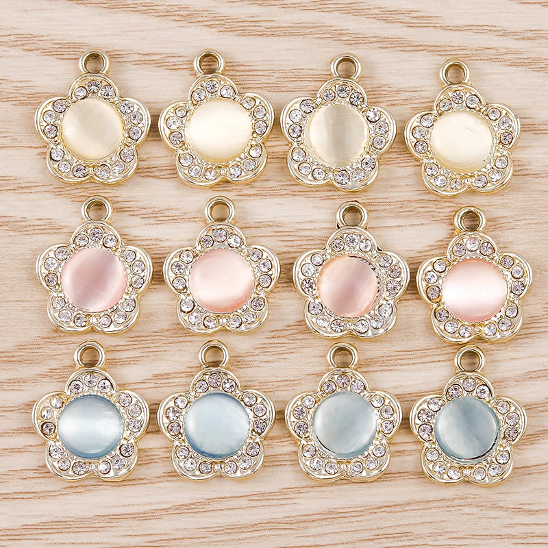10pcs/lot Delicate Crystal Flower Charms for Jewelry Making Alloy Heart Tree Plant Charms Pendant for DIY Necklaces Earring Gift
10pcs/lot Delicate Crystal Flower Charms for Jewelry Making Alloy Heart Tree Plant Charms Pendant for DIY Necklaces Earring Gift