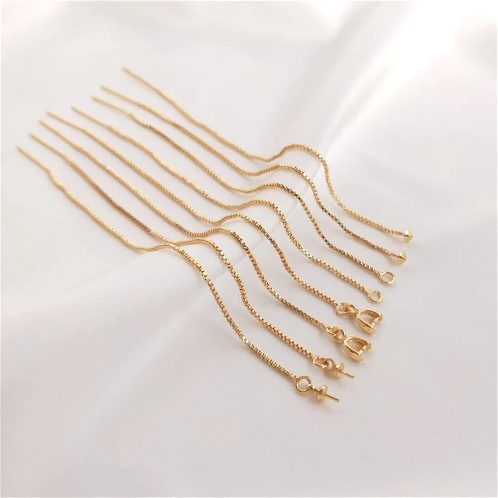 14K Gold Filled Plated Ear line DIY ear nail ear hanging earrings tassel ear ornaments material ear chain production accessories
14K Gold Filled Plated Ear line DIY ear nail ear hanging earrings tassel ear ornaments material ear chain production accessories