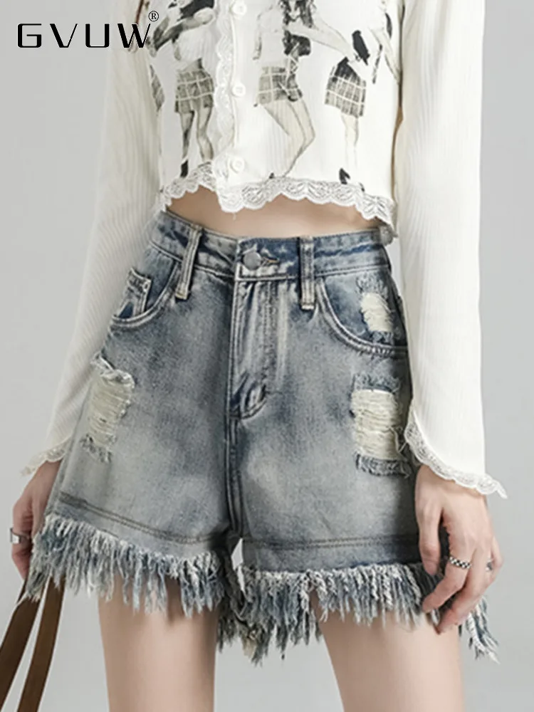 GVUW Women Denim Shorts 2023 New Summer Fashion Ripped Hole Tassel High Waist Jeans Female Hot Street Short Pant Girls 17G1924
GVUW Women Denim Shorts 2023 New Summer Fashion Ripped Hole Tassel High Waist Jeans Female Hot Street Short Pant Girls 17G1924