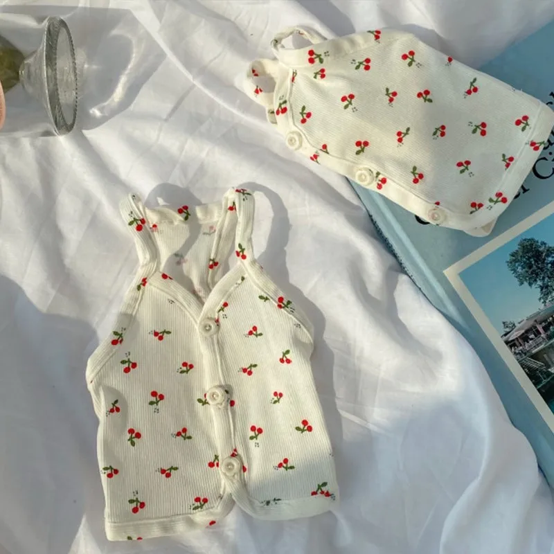 Summer Pet Dogs Clothes Cotton Cherry Embroidery Dogs Vest Skirt For Puppy Small Medium Breathable Dogs Dress Chihuahua Perro
Summer Pet Dogs Clothes Cotton Cherry Embroidery Dogs Vest Skirt For Puppy Small Medium Breathable Dogs Dress Chihuahua Perro