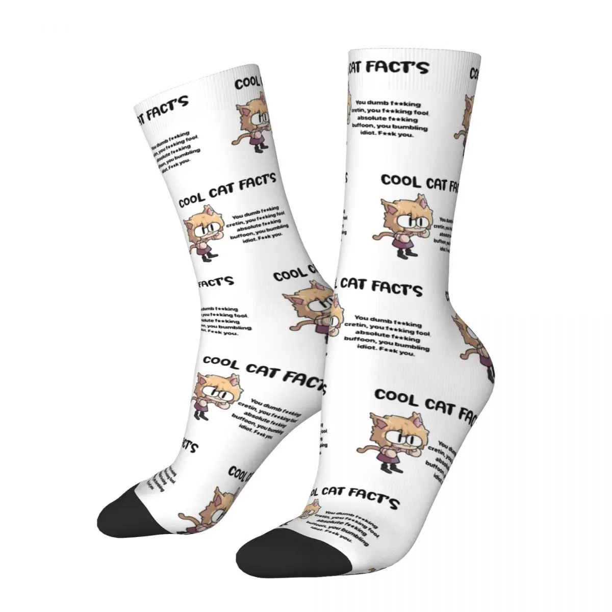 

Neco Arc Pilk Socks Men's Women's Fashion Funny Cat Socks Hip Hop Spring Summer Autumn Winter Middle Tube Socks Gifts