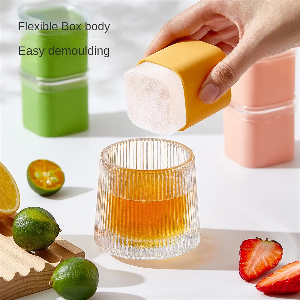 Silicone Ice Mold Square Large Ice Molds with Lid Ice Tray Whiskey Cocktail Ice Maker DIY Cold Drinks Kitchen Ice Cream Tools
Silicone Ice Mold Square Large Ice Molds with Lid Ice Tray Whiskey Cocktail Ice Maker DIY Cold Drinks Kitchen Ice Cream Tools