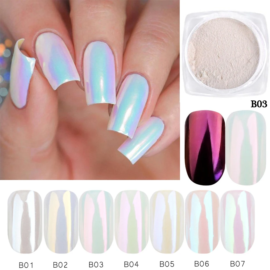 7/3pc Aurora Pearl Nail Powder Set Mermaid Neon Unicorn Color Glitter Mirror Chrome Nails Art Pigment Dust Decoration BEB01-07-1
7/3pc Aurora Pearl Nail Powder Set Mermaid Neon Unicorn Color Glitter Mirror Chrome Nails Art Pigment Dust Decoration BEB01-07-1