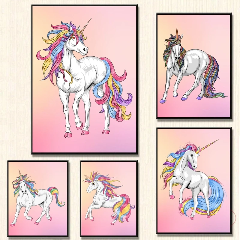 Canvas Artwork Painting Cute little Unicorn Horse Aesthetic Poster Decor Gifts Modular Prints Wall Stickers Modern Living Room
Canvas Artwork Painting Cute little Unicorn Horse Aesthetic Poster Decor Gifts Modular Prints Wall Stickers Modern Living Room