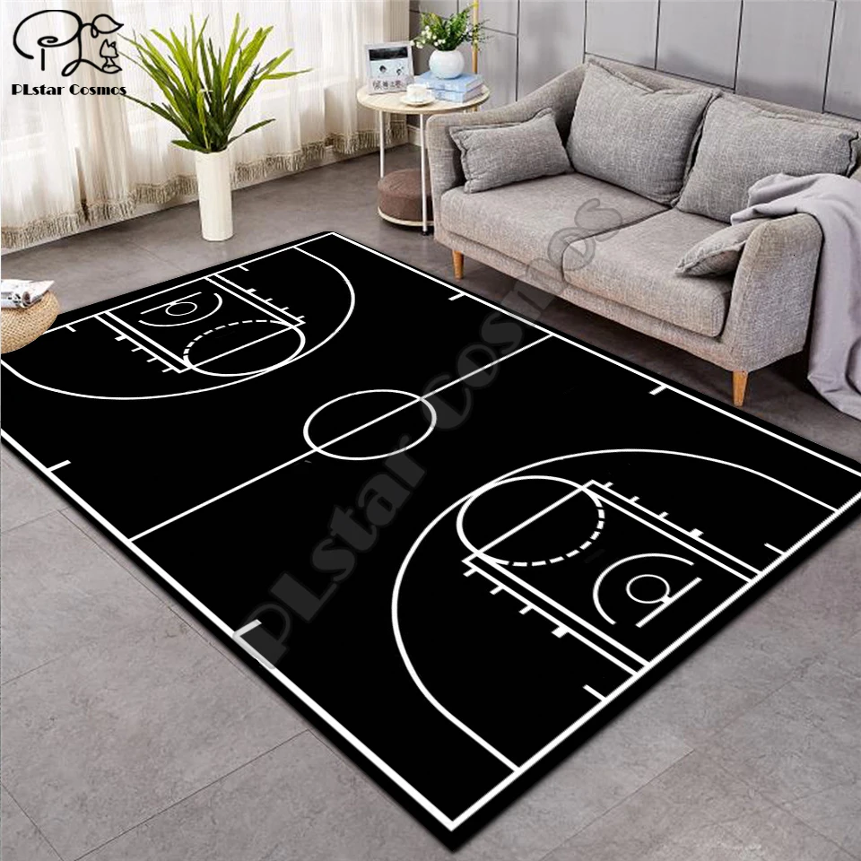 

Carpet 3D Basketball Larger Mat Flannel Velvet Memory soft Rug Play Game Mats Baby Craming Bed Area Rugs Parlor Decor