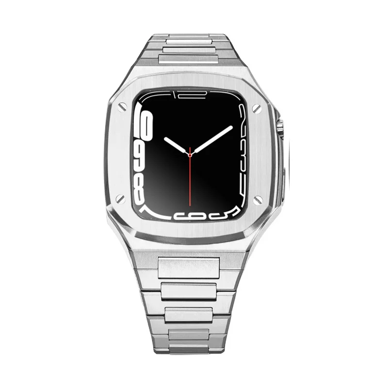 Чехол и ремешок из нержавеющей стали 316L для Apple Watch Series 7 6 5 4 SE 41 мм 44 мм 45 мм, комплект для модификации Royal Oak (винты CG88-4)
Чехол и ремешок из нержавеющей стали 316L для Apple Watch Series 7 6 5 4 SE 41 мм 44 мм 45 мм, комплект для модификации Royal Oak (винты CG88-4)