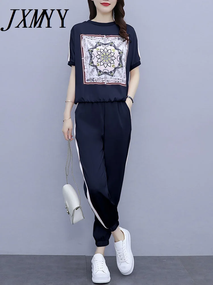 JXMYY Sports And Leisure Suit Women's 2022 Summer New Elegant Temperament Fashion Age-Reducing Two-Piece Suit
JXMYY Sports And Leisure Suit Women's 2022 Summer New Elegant Temperament Fashion Age-Reducing Two-Piece Suit