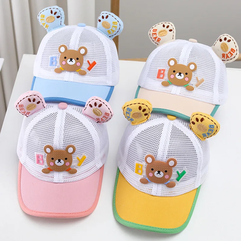 Korean Children's Hat Cartoon Bear Sun hat Child Mesh Breathable Boy Girl Stereoscopic Ear Summer Thin Outdoor Sun Hats
Korean Children's Hat Cartoon Bear Sun hat Child Mesh Breathable Boy Girl Stereoscopic Ear Summer Thin Outdoor Sun Hats