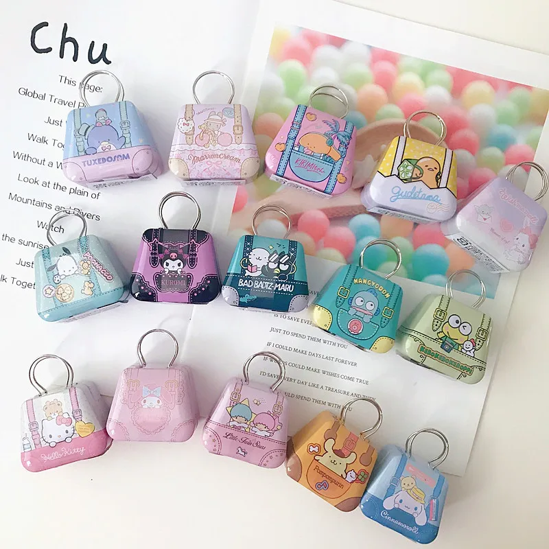 15Pcs/set Handbag Shape Iron Box Hand Account Sticker Children's Sticker Kitty Kuromi Keroppi Sanrio Toy for Girls Friend Gift
15Pcs/set Handbag Shape Iron Box Hand Account Sticker Children's Sticker Kitty Kuromi Keroppi Sanrio Toy for Girls Friend Gift