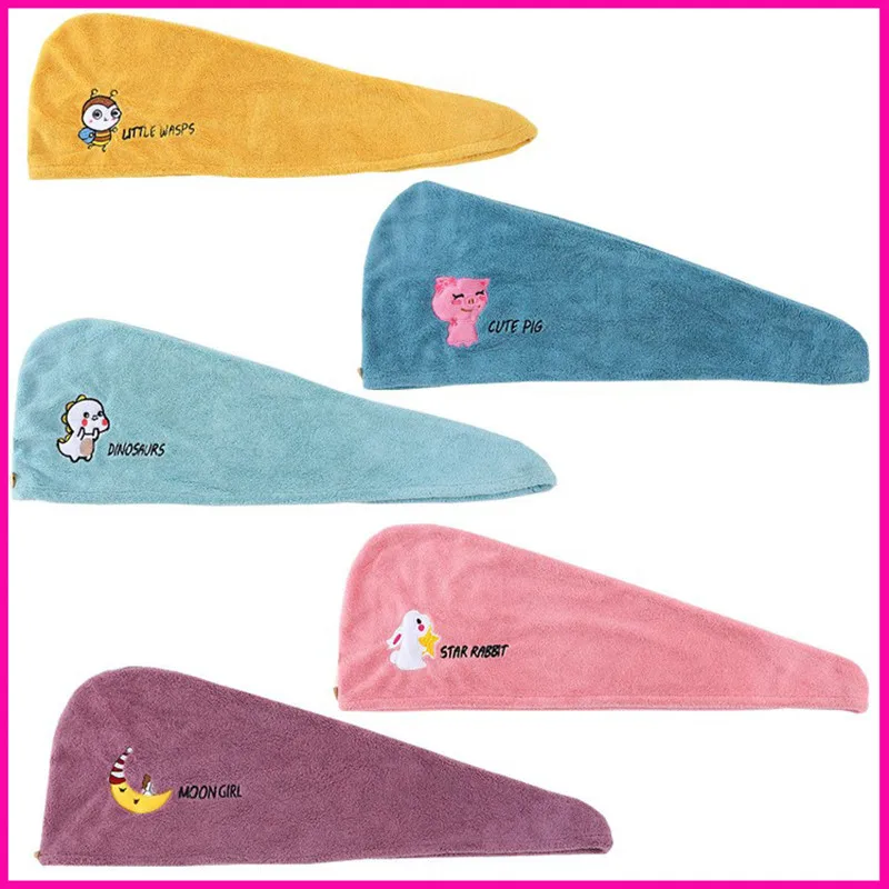 Women Adult Coral Fleece Quick-drying Absorbent Shower Cap Cute Cartoon Thickened Hair Towel Dry Head Hair Towel For Bathroom
Women Adult Coral Fleece Quick-drying Absorbent Shower Cap Cute Cartoon Thickened Hair Towel Dry Head Hair Towel For Bathroom