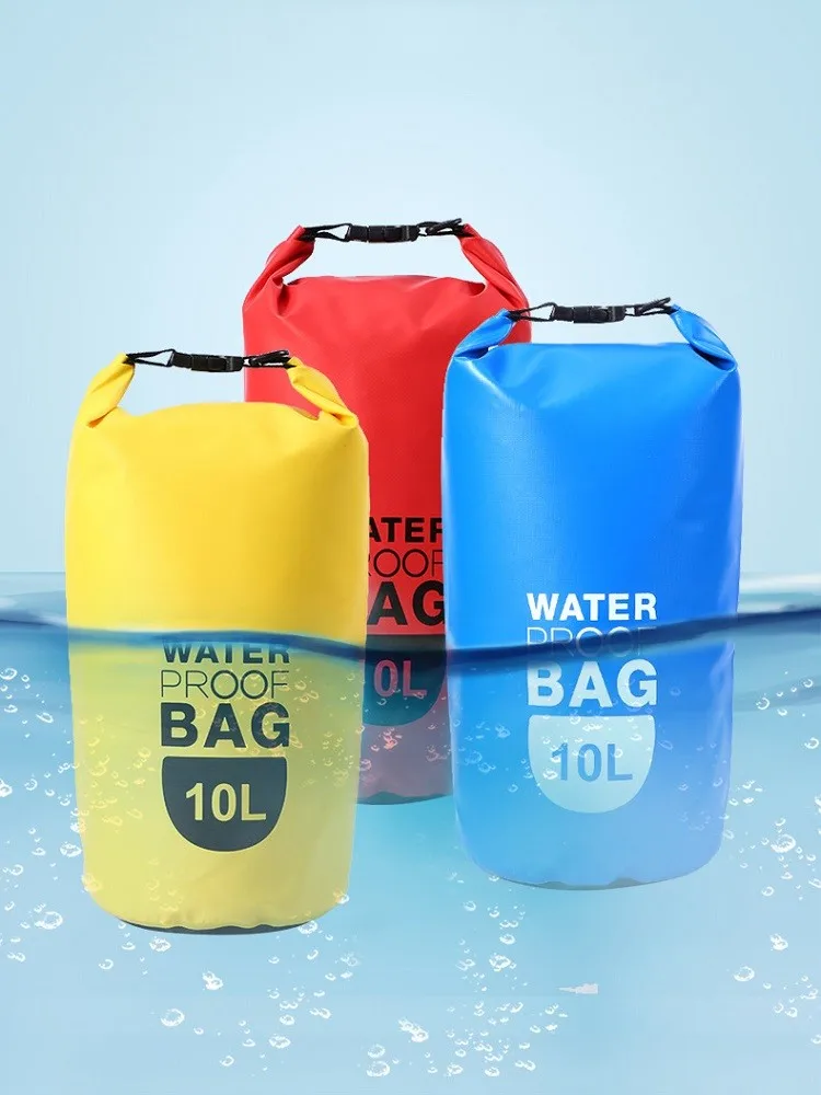 

Waterproof Dry Bag 10L 500D PVC Outdoor Beach Swimming Storage Sack Floating Gear Bags For Kayak Canoe Boating Fishing Rafting