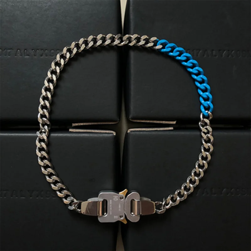 ALYX Necklace Street Fashion Men's Women's Blue Stitching Alyx Function Necklace
ALYX Necklace Street Fashion Men's Women's Blue Stitching Alyx Function Necklace