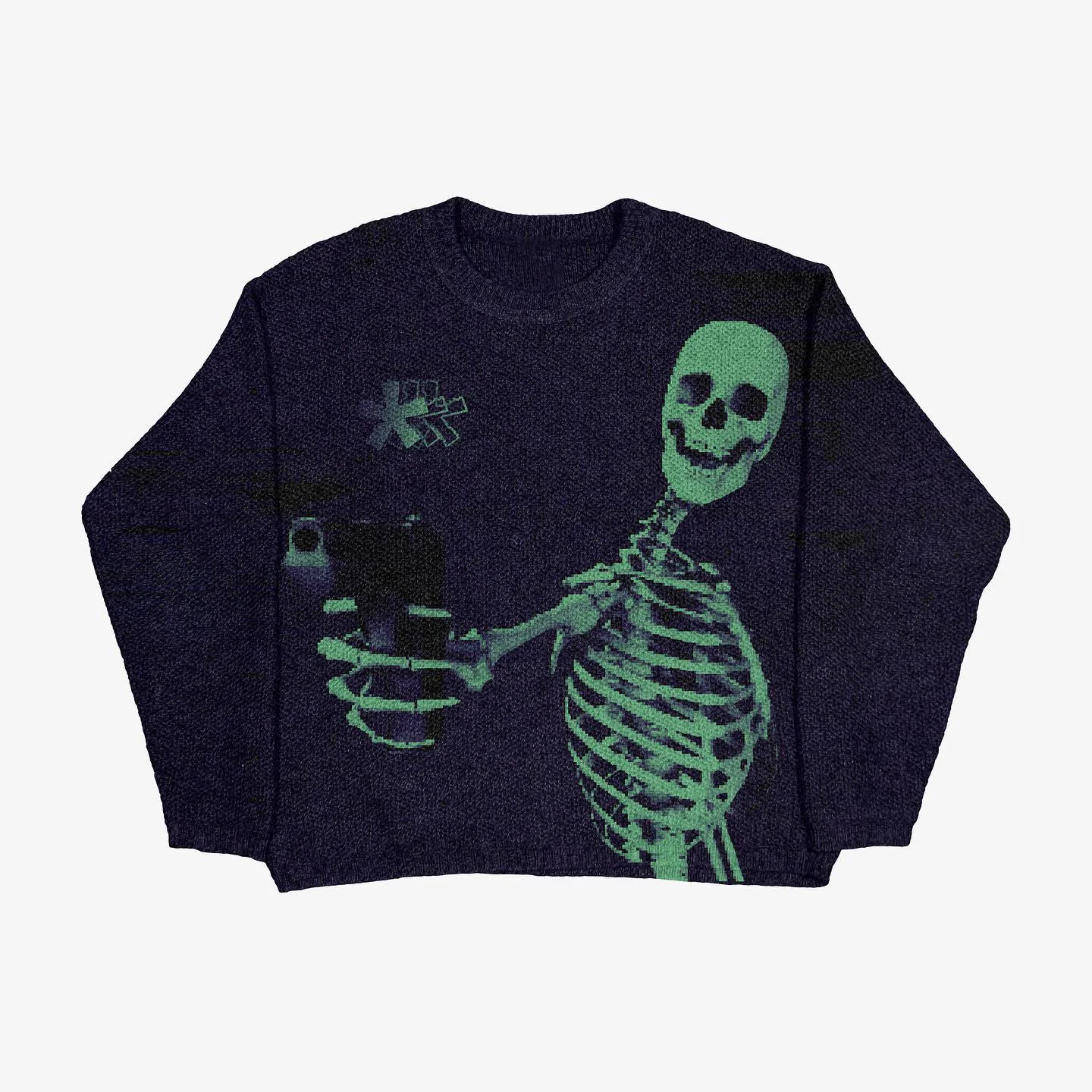 Vintage Hip Hop Skull Sweaters Grunge Y2K Vintage Knitted Punk Gothic Streetwear Jumpers Men Women Harajuku Fashion Pullover
Vintage Hip Hop Skull Sweaters Grunge Y2K Vintage Knitted Punk Gothic Streetwear Jumpers Men Women Harajuku Fashion Pullover
