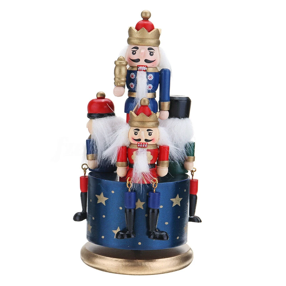 Birthday Christmas Gifts Guard Portable Home Decoration Soldier Toy Wooden Nutcracker Kids Crafts Desktop Music Box Round Base
Birthday Christmas Gifts Guard Portable Home Decoration Soldier Toy Wooden Nutcracker Kids Crafts Desktop Music Box Round Base