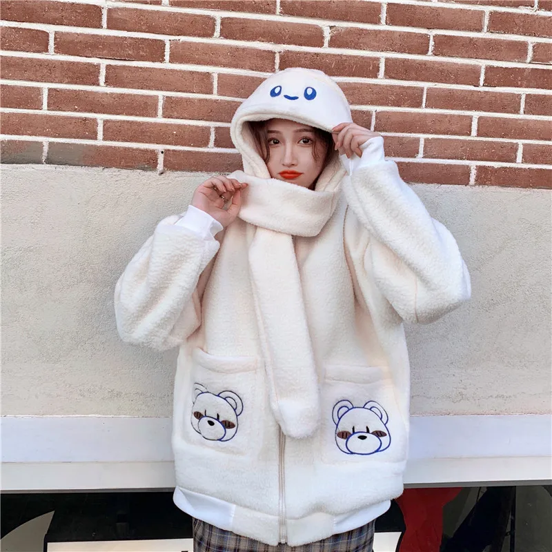 Kawaii Rabbit Ears Bear Sweatshirt Women Chic Scarf Style Pullover 2021 Spring Autumn New Fashion Casual Cottagecore Sweatshirts
Kawaii Rabbit Ears Bear Sweatshirt Women Chic Scarf Style Pullover 2021 Spring Autumn New Fashion Casual Cottagecore Sweatshirts