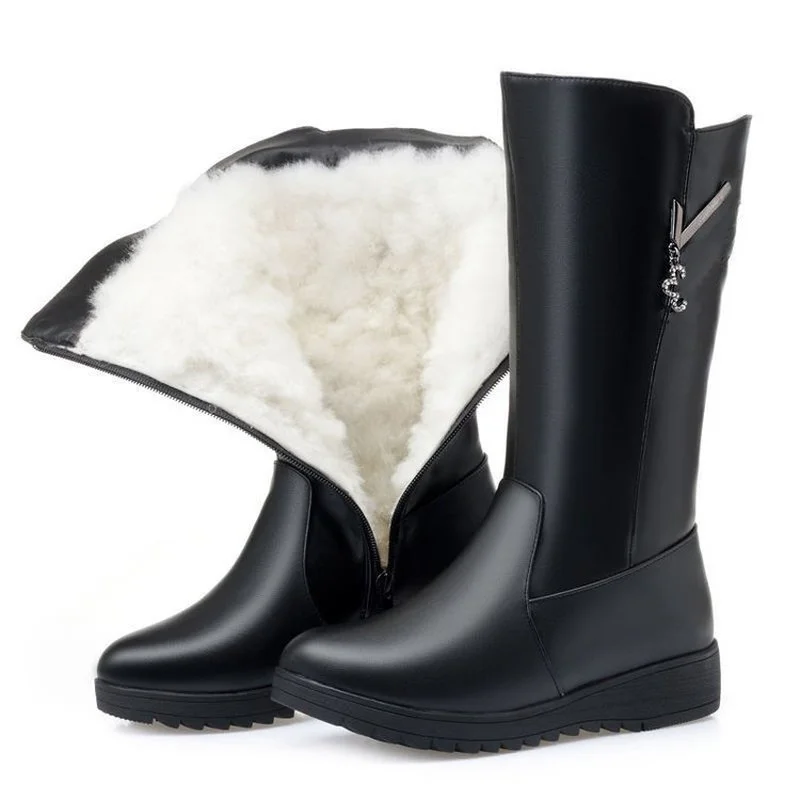 Shoes Women's Winter Boots Female Pu Leather Zipper Middle Tube Boots Ladies Plush Warm Snow Boots Lady Platform Fashion Boots
Shoes Women's Winter Boots Female Pu Leather Zipper Middle Tube Boots Ladies Plush Warm Snow Boots Lady Platform Fashion Boots