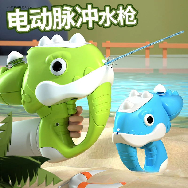 Summer Dinosaur Electric Water Gun Toy Long-range Shooting Pistol Toys Outdoor Beach Pool Large-capacity Toy Water Gun for Kids
Summer Dinosaur Electric Water Gun Toy Long-range Shooting Pistol Toys Outdoor Beach Pool Large-capacity Toy Water Gun for Kids