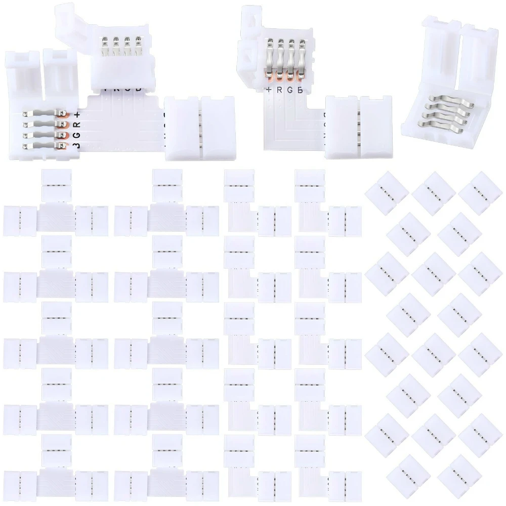 5pcs Free Soldering Led Connector 2PIN 3PIN 4PIN 5PIN L / T / X Shape Corner Connector For 10mm RGB RGBW RGBWW Led Strip Light
5pcs Free Soldering Led Connector 2PIN 3PIN 4PIN 5PIN L / T / X Shape Corner Connector For 10mm RGB RGBW RGBWW Led Strip Light
