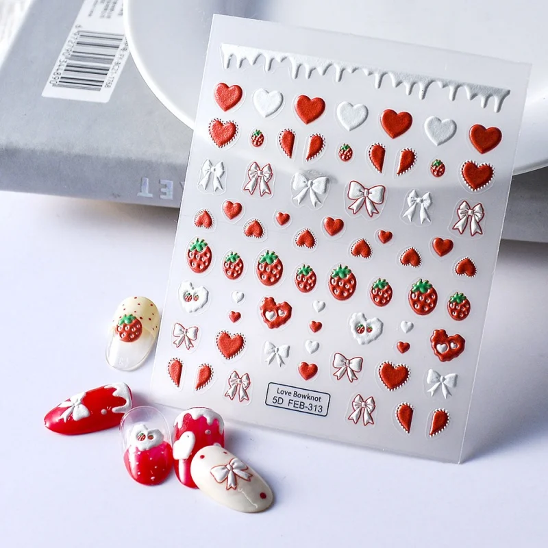 5D manicure stickers strawberry love adhesive nail stickers 2023 new bow embossed nail stickers girls DIY Decals Accessories
5D manicure stickers strawberry love adhesive nail stickers 2023 new bow embossed nail stickers girls DIY Decals Accessories