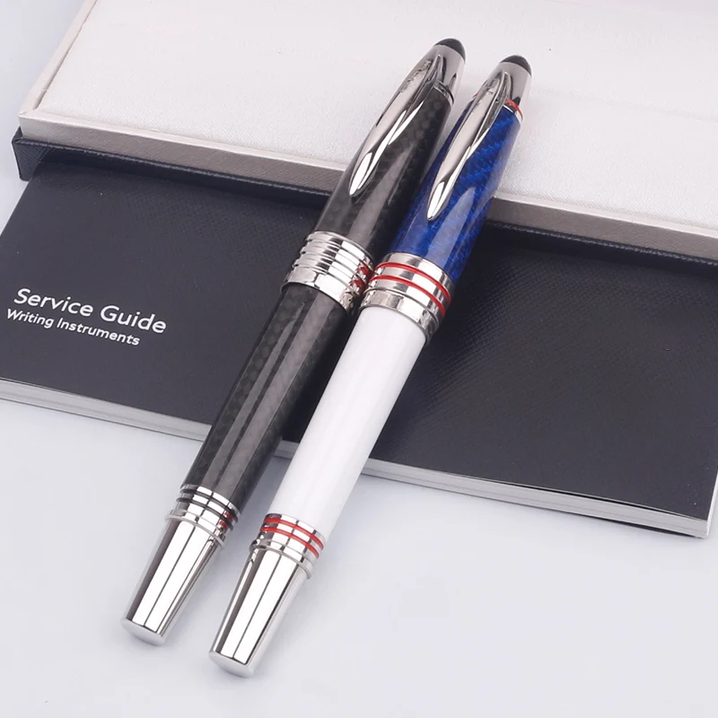 

Luxury Monte Edition Ballpoint Pen MB Jfk Carbon Fiber Rollerball Fountain Pens Blance Office School Supplies Gift Box Choosing