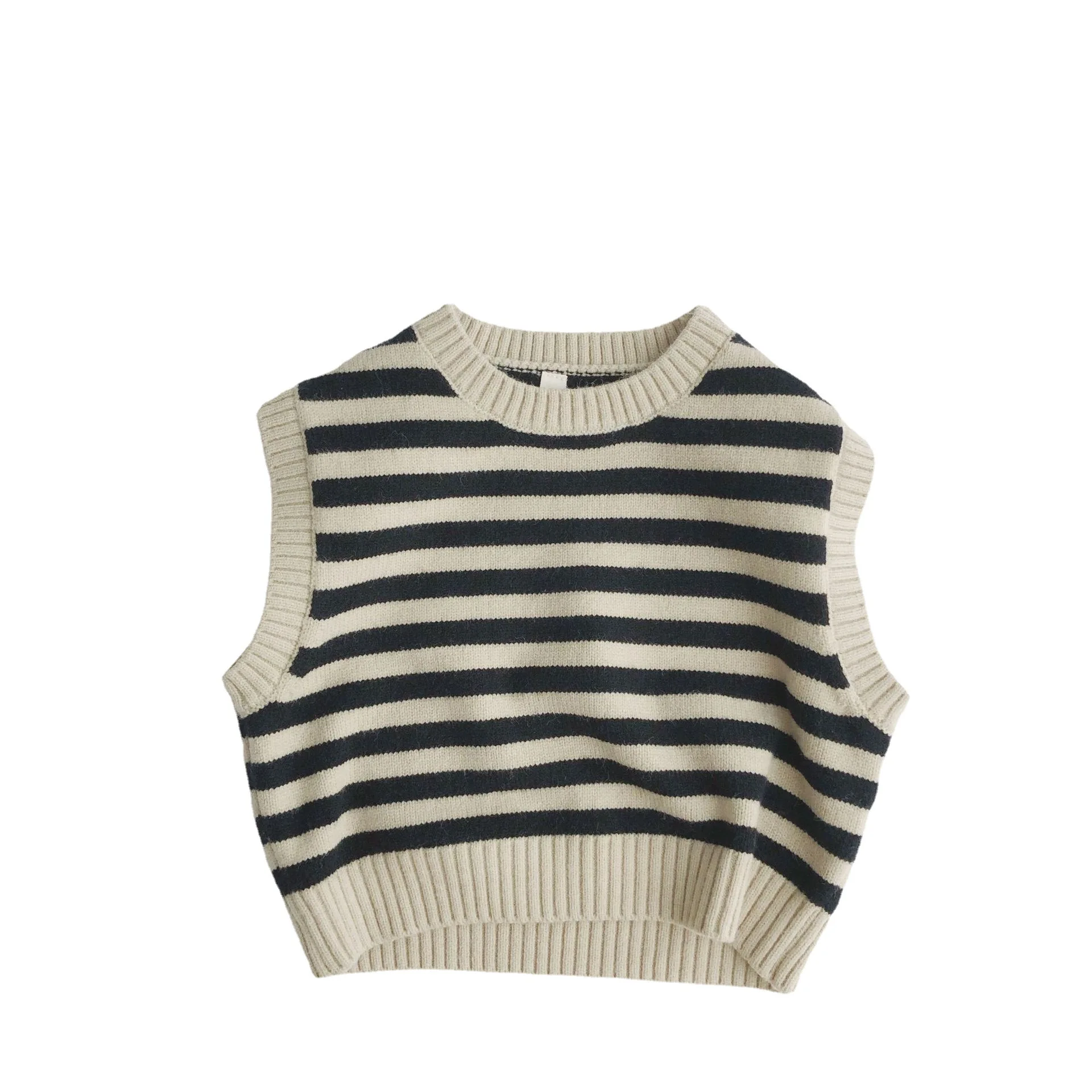 Spring Autumn Fashion Baby Sweater Waistcoat Striped Pullover Girls Boys Knitted Vest For 1-8 Years
Spring Autumn Fashion Baby Sweater Waistcoat Striped Pullover Girls Boys Knitted Vest For 1-8 Years