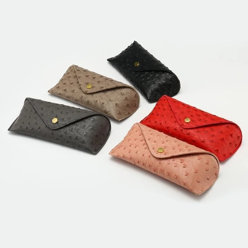 NEW Fashion Eyeglasses Case Ostrich Pattern Leather Portable Hard Shell Durable Lightweight Sunglass Box for Young Man
NEW Fashion Eyeglasses Case Ostrich Pattern Leather Portable Hard Shell Durable Lightweight Sunglass Box for Young Man