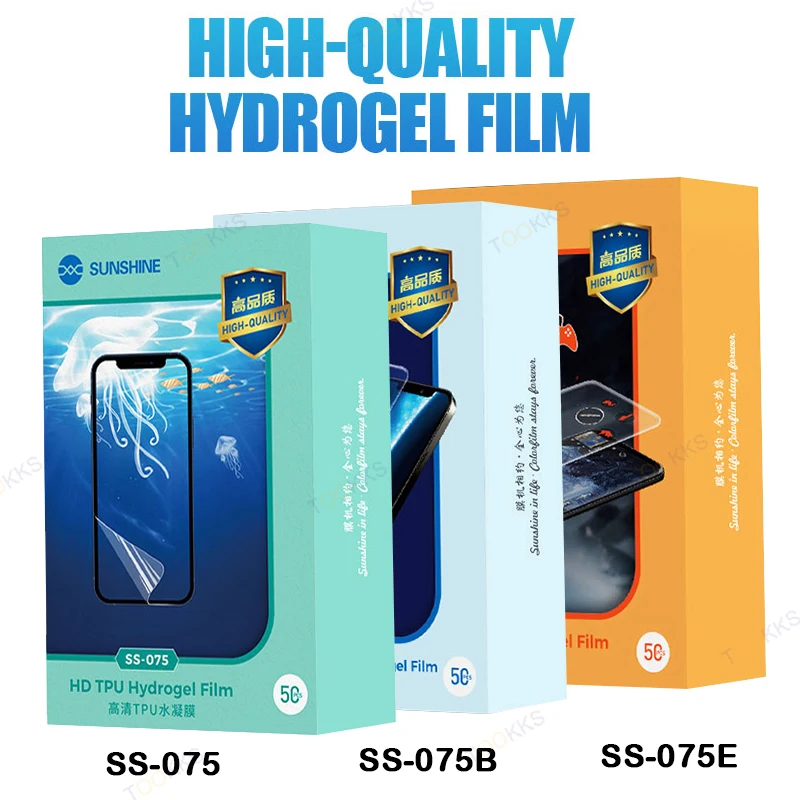 50pcs Sunshine SS-075/B/E TPU Flexible Hydrogel Film Matte HD Anti-Blue Light For SS-890C Cutting Machine With Times Code
50pcs Sunshine SS-075/B/E TPU Flexible Hydrogel Film Matte HD Anti-Blue Light For SS-890C Cutting Machine With Times Code
