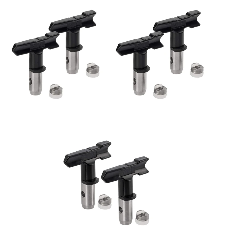 2PCS Reversible Spray Tip Nozzle For Airless Paint Sprayer And Airless Sprayer Spraying Machine
2PCS Reversible Spray Tip Nozzle For Airless Paint Sprayer And Airless Sprayer Spraying Machine