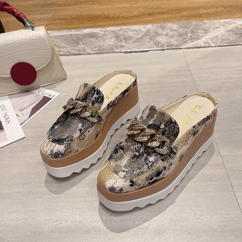 Women Mules Slippers 2022 NEW Designer Camouflage Flowers Platform Shoes Fashion Slip-on Heighten Shoes Female Footwear Size 42
Women Mules Slippers 2022 NEW Designer Camouflage Flowers Platform Shoes Fashion Slip-on Heighten Shoes Female Footwear Size 42