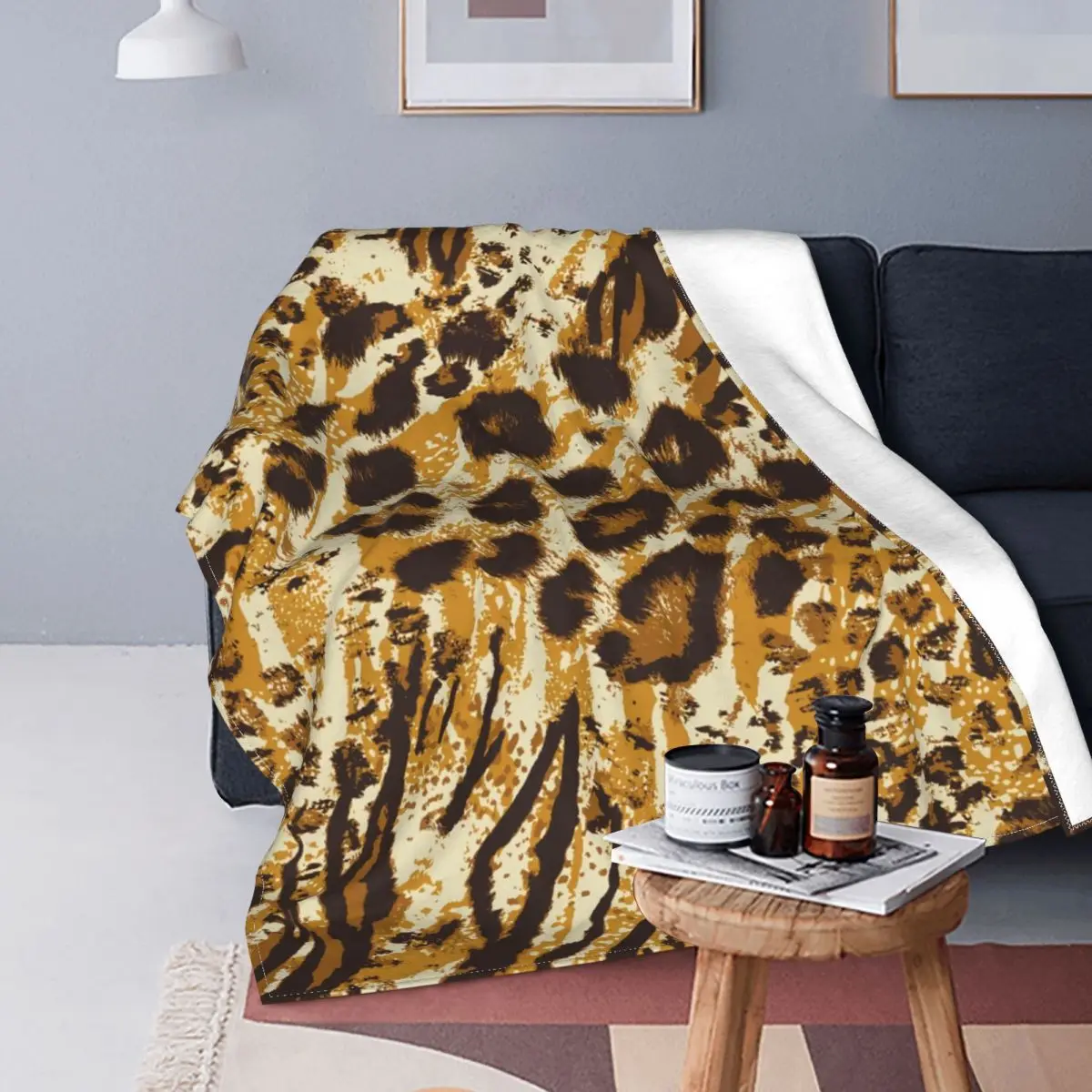 Gold Leopard Print Blanket Animal Pattern Picnic Soft Blanket Fashion Fuzzy Fleece Bedspread
Gold Leopard Print Blanket Animal Pattern Picnic Soft Blanket Fashion Fuzzy Fleece Bedspread
