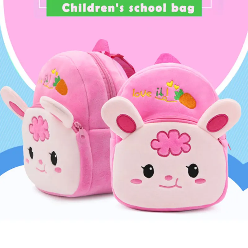 2023 Mini Cartoon Kids Plush Backpacks Baby Toy Schoolbag Student Kindergarten Backpack Cute Children School Bags for Girl Scho