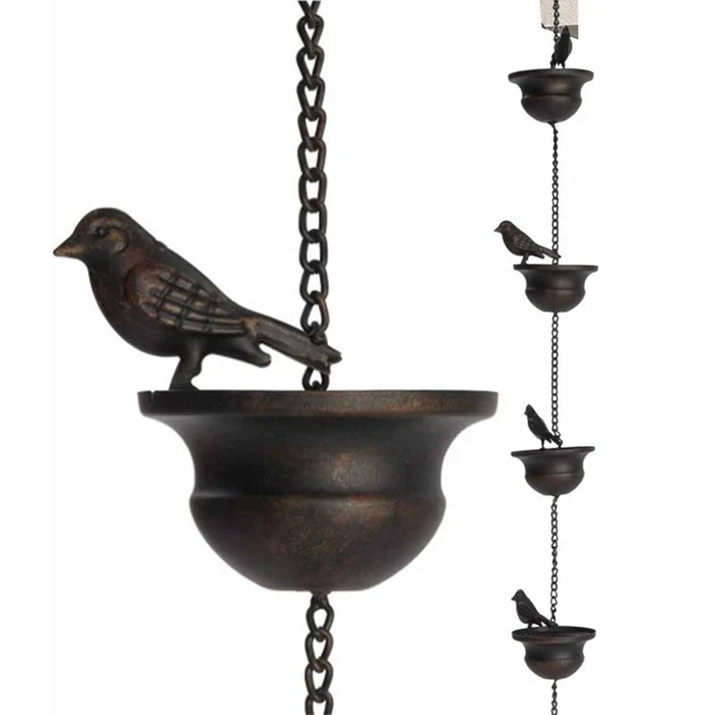 1 Piece Mobile Bird Outdoor Rain Chain Outdoor Decoration Hanging Chain Mobile Birds On Cups Rain Chain Metal
1 Piece Mobile Bird Outdoor Rain Chain Outdoor Decoration Hanging Chain Mobile Birds On Cups Rain Chain Metal