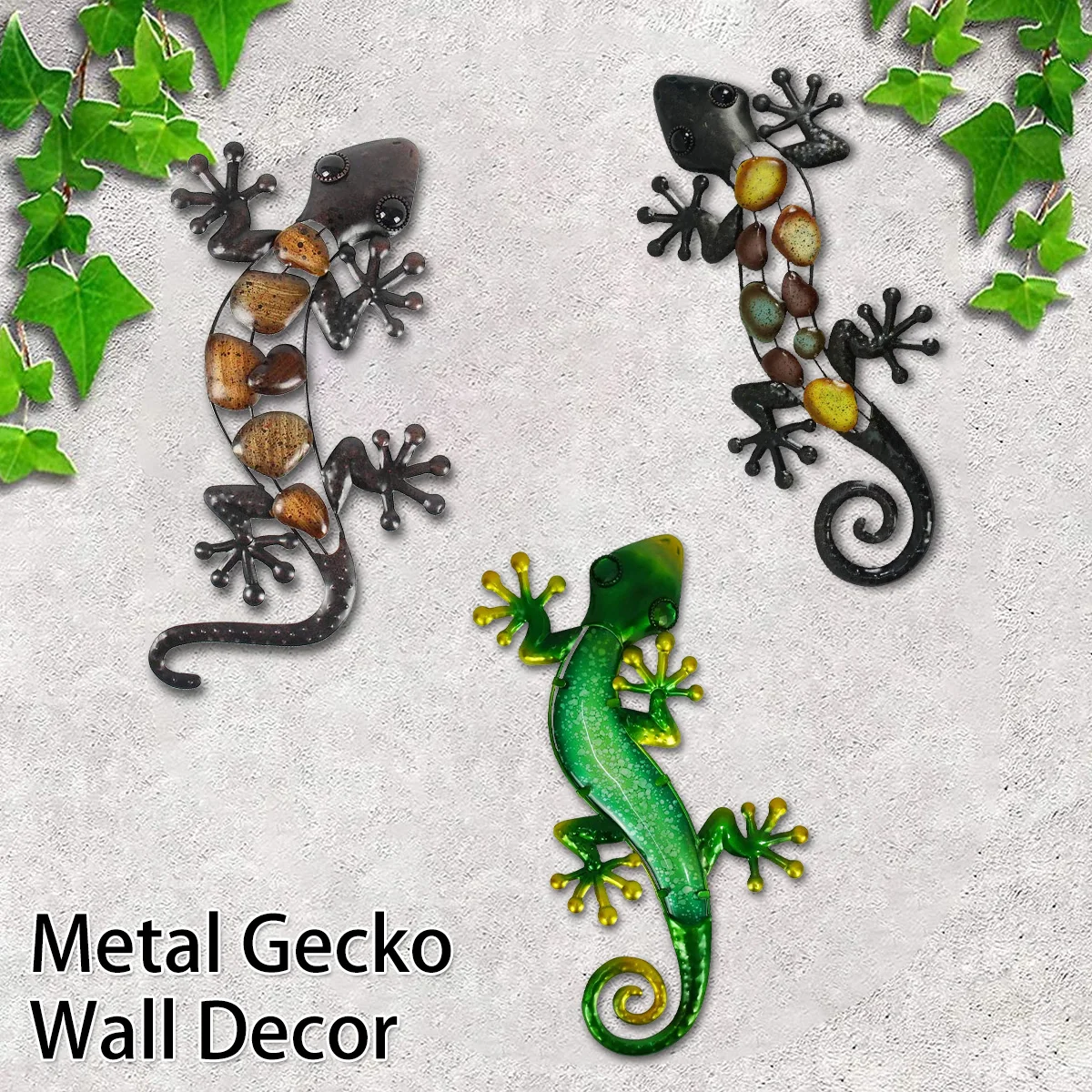 Gecko Wall Decor Metal Gecko Wall Art 3D Lizard Metal Wall Decor Decorative Lizard Hanging Sculpture Decorations for Indoor
Gecko Wall Decor Metal Gecko Wall Art 3D Lizard Metal Wall Decor Decorative Lizard Hanging Sculpture Decorations for Indoor