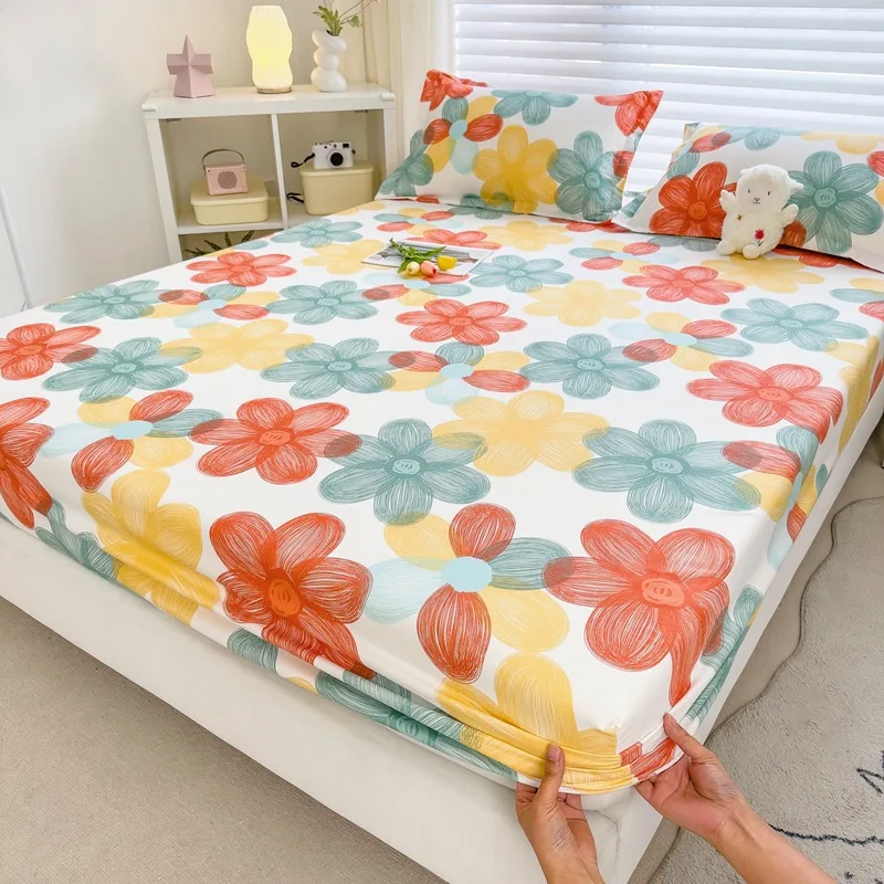 Bed Sheet Double Floral Queen Mattress Thickened for Non-slip Fitted Double Elastic Free Shipping and Offer Individual Sheets
Bed Sheet Double Floral Queen Mattress Thickened for Non-slip Fitted Double Elastic Free Shipping and Offer Individual Sheets