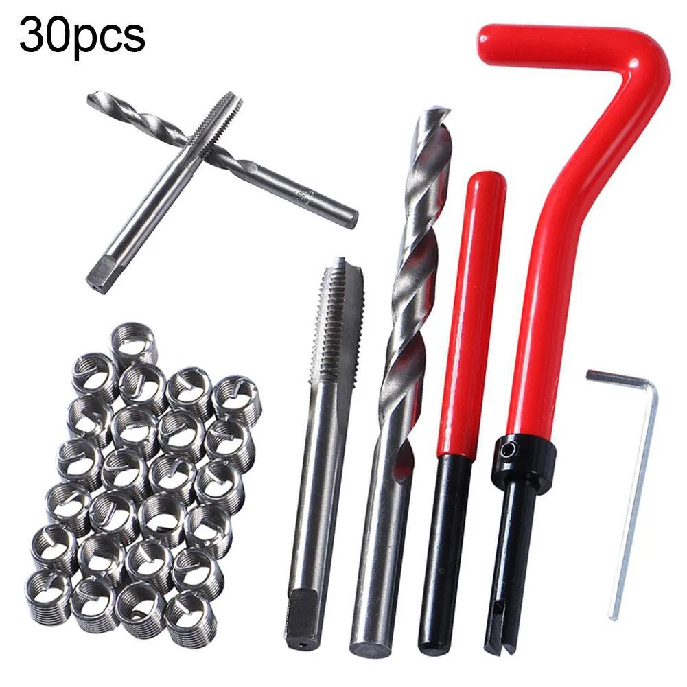 30Pcs M5/M6/M8 High-speed Steel Metric Thread Car Coil Drill Bit Repair Coarse Crowbar Screw Insert Tool for Helicoil
30Pcs M5/M6/M8 High-speed Steel Metric Thread Car Coil Drill Bit Repair Coarse Crowbar Screw Insert Tool for Helicoil