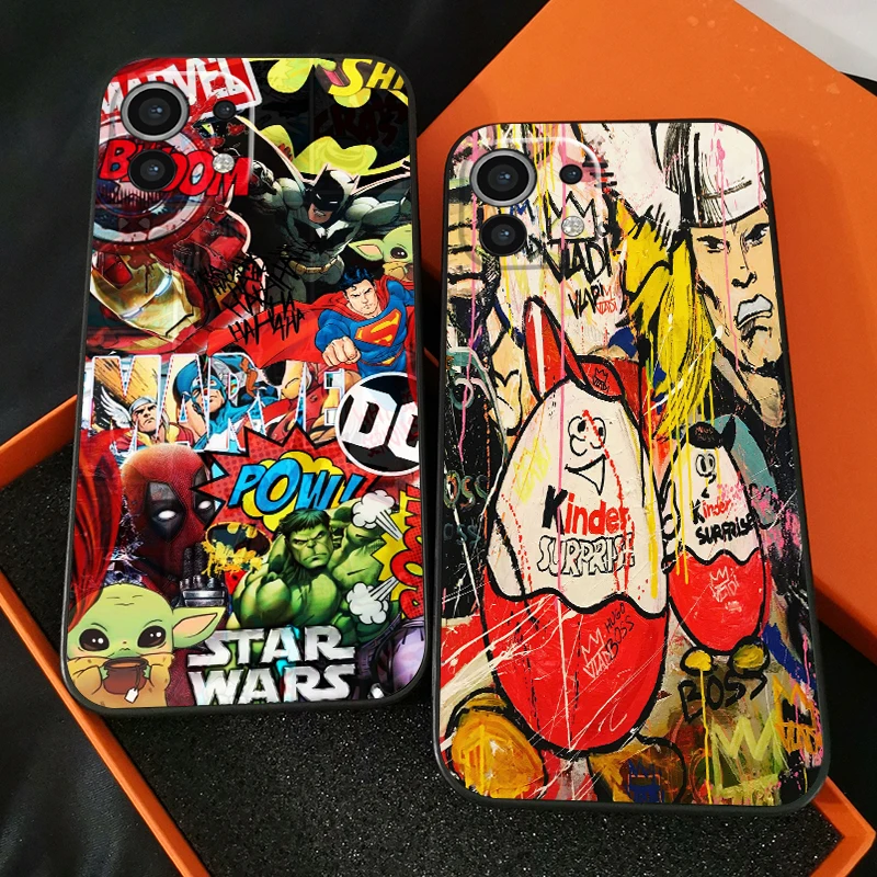 Marvel Street Graffiti For Xiaomi Mi 11 Mi 11 Lite For Xiaomi 11 Lite 5G Phone Case Black Funda TPU Back Silicone Cover Carcasa
Marvel Street Graffiti For Xiaomi Mi 11 Mi 11 Lite For Xiaomi 11 Lite 5G Phone Case Black Funda TPU Back Silicone Cover Carcasa